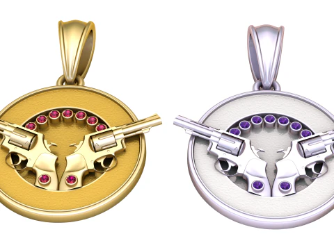 PENDENTIF ROND RIVOLLWER Modèle imprimable en 3D Modèles 3D en vedette