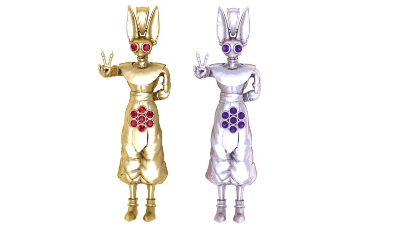 男士雕像吊坠 3D 打印模型 3D 打印模型 .c4d .max .obj .3ds .fbx .stl .blend