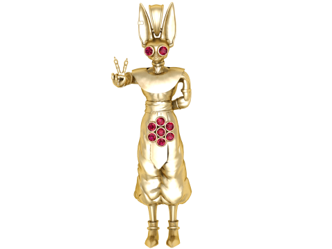 男士雕像吊坠 3D 打印模型 3D 打印模型