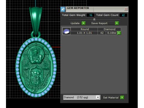 EGG SHAPE PENDANT 3D PRINTABLE MODEL 3D Print Model