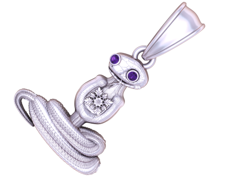 SANKE GOLD PENDANT 3D PRNTABLE MODEL Modello di stampa 3D