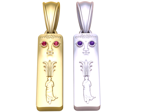 3D STYLE DESIGN GOLD PENDANT 3d printable model Model do druku 3D