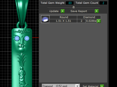 3D STYLE DESIGN GOLD PENDANT 3d printable model 3D 打印模型
