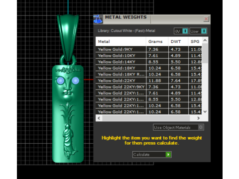 3D STYLE DESIGN GOLD PENDANT 3d printable model 3D 打印模型