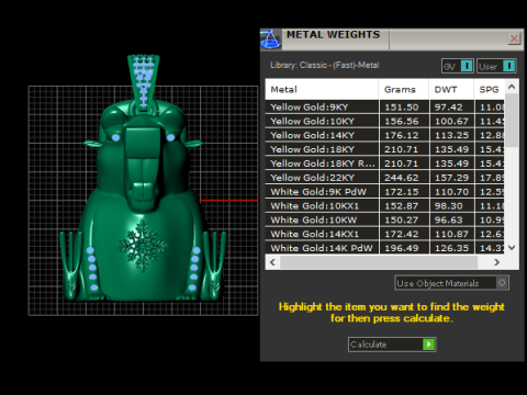 Golden Beaver Pendant 3D Print Model