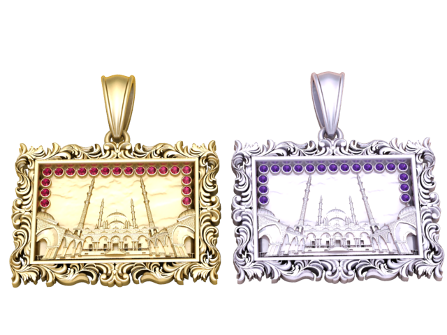 COLGANTE CUADRADO TAJ MAHAL MODELO IMPRIMIBLE EN 3D Modelo de impresión 3D .c4d .max .obj .3ds .fbx .stl .blend