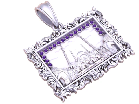 TAAJ MEHAL SQUAR PENDANT 3D PRINTABLE MODEL 3D Print Model