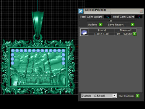 COLGANTE CUADRADO TAJ MAHAL MODELO IMPRIMIBLE EN 3D Modelo de impresión 3D