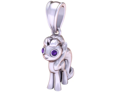 Creative Unicorn PENDANT 3D PRINTABLE MODEL 3D Print Model