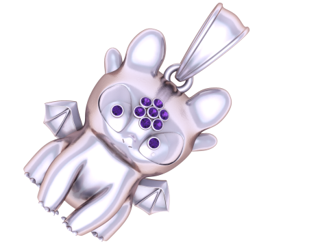 ベビードラゴン ペンダント 3D 印刷可能モデル 3Dプリントモデル