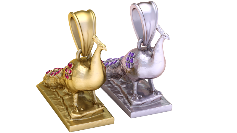 COLGANTE Pavo Real MODELO IMPRIMIBLE EN 3D Modelo de impresión 3D .c4d .max .obj .3ds .fbx .stl .blend 