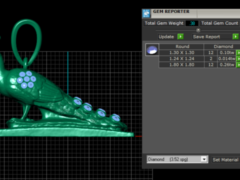 COLGANTE Pavo Real MODELO IMPRIMIBLE EN 3D Modelo de impresión 3D