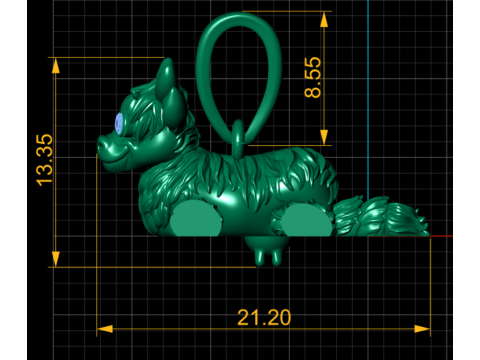 COW PENDANT 3D PRINATBLE MODEL Modello di stampa 3D