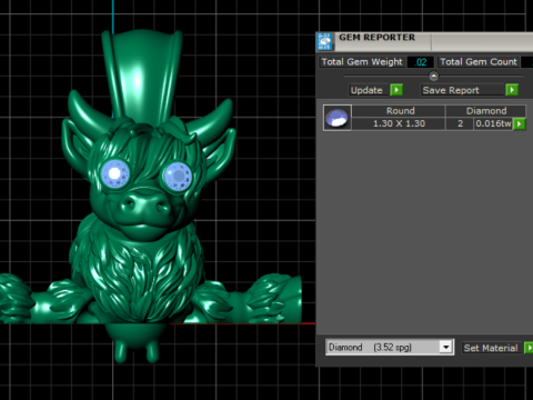 COW PENDANT 3D PRINATBLE MODEL Modello di stampa 3D