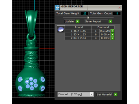 Goldtopfförmiger Anhänger 3D-druckbares MODELL 3D Druckmodell