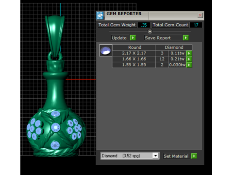 MODEL do druku 3D w kształcie złotego wisiorek w kształcie garnka Model do druku 3D