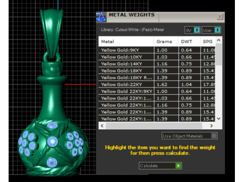 MODEL do druku 3D w kształcie złotego wisiorek w kształcie garnka Model do druku 3D