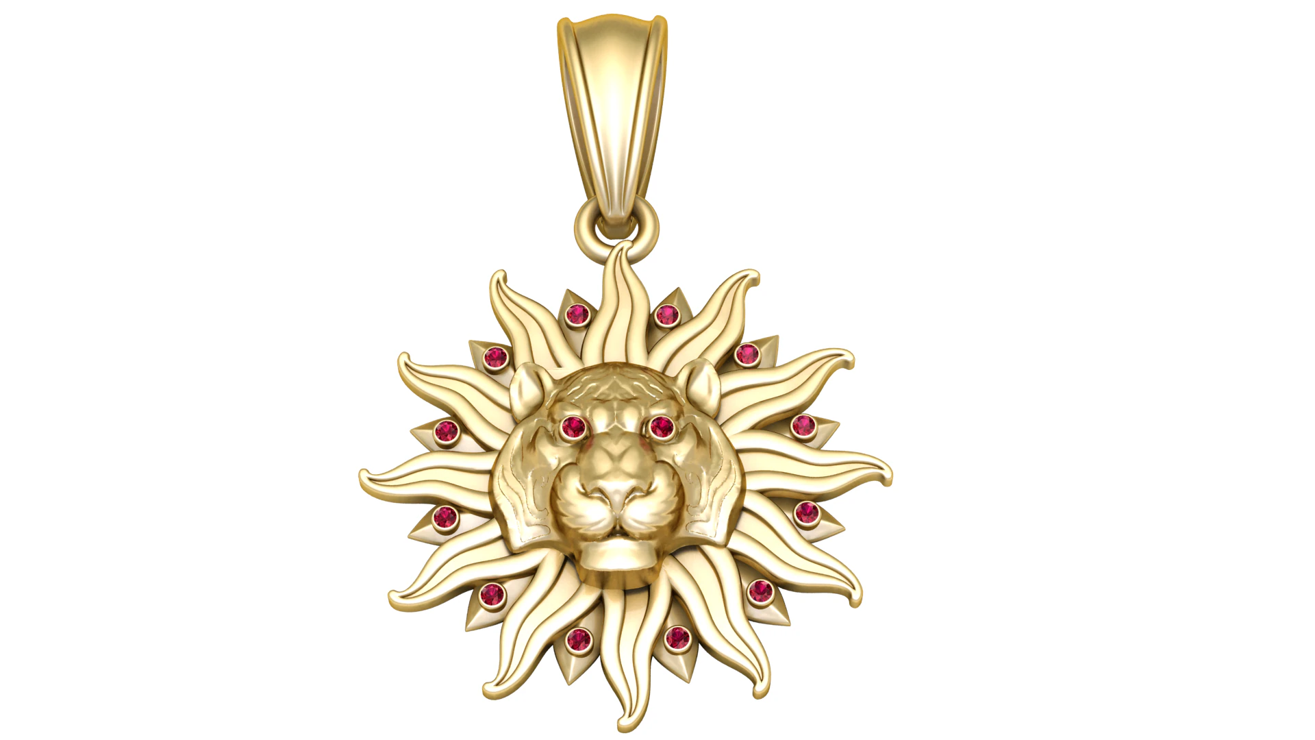 LION FACES SUN PENDANT 3D PRINTABLE MODEL 3D Print Model .c4d .max .obj .3ds .fbx .stl .blend 