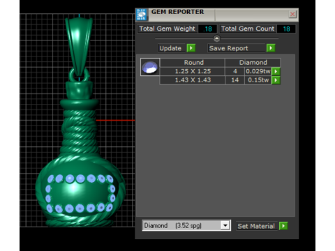 Gold Pot-Shaped Pendant3D Printable MODEL Modelo de Impressão 3D