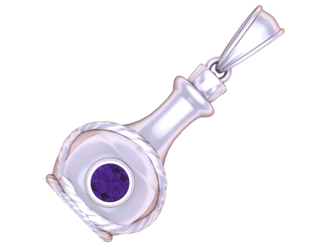 Goldtopfförmiger Anhänger 3D-druckbares MODELL 3D Druckmodell