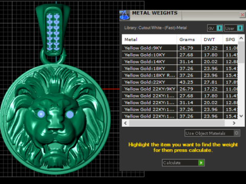 ROUND LION FACES PENDANT 3D PRINTABLE MODEL Model Cetak 3D