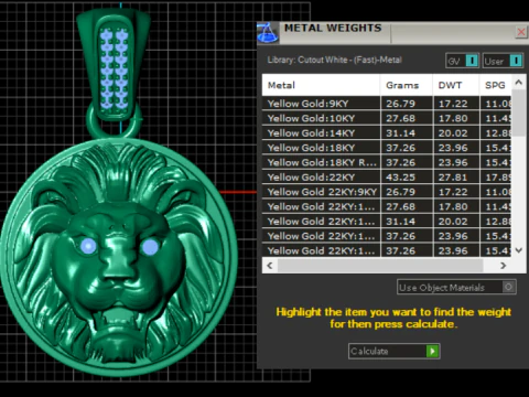 ROUND LION FACES PENDANT 3D PRINTABLE MODEL 3D Print Model
