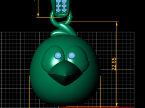HEN FACES PENDANT 3D PRINTABLE MODEL 3D प्रिंट मॉडल