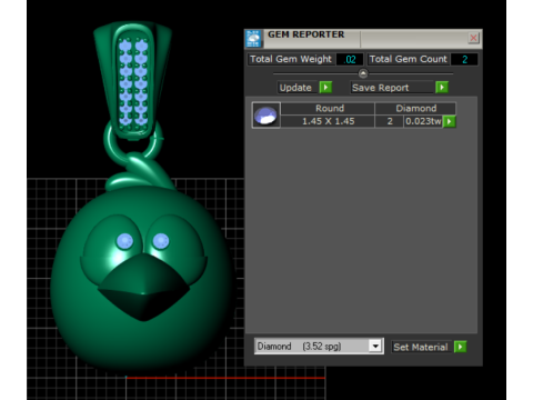 HEN FACES PENDANT 3D PRINTABLE MODEL 3D प्रिंट मॉडल