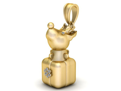 3D GOLD DESIGN ANIMALS PENDANT 3D PINTABLE MODEL 3D प्रिंट मॉडल