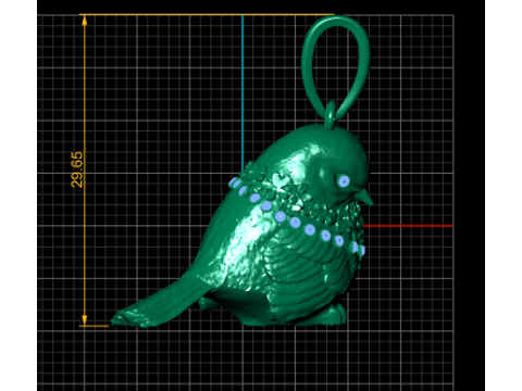 TAUBENANHÄNGER 3D-DRUCKBARES MODELL 3D Druckmodell
