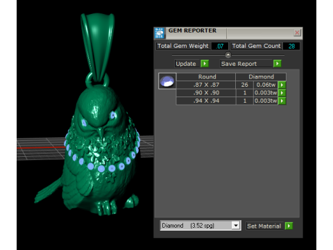 TAUBENANHÄNGER 3D-DRUCKBARES MODELL 3D Druckmodell