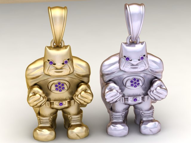 MODEL CETAK 3D LIONTIN PRIA SUPER Model Cetak 3D .c4d .max .obj .3ds .fbx .stl .blend