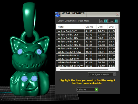 표면 펜던트 3D 인쇄 가능 모델 3D 프린트 모델