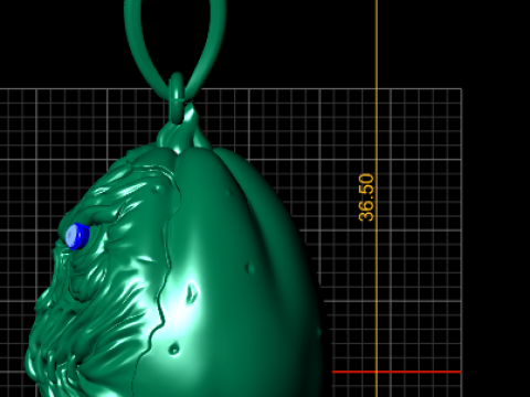 BEHERIT PENDANT 3D PRINTABLE MODEL Model Cetak 3D