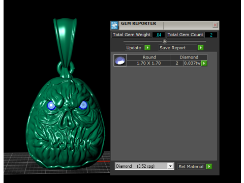 BEHERIT PENDANT 3D PRINTABLE MODEL Model Cetak 3D