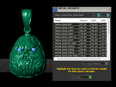 BEHERIT PENDANT 3D PRINTABLE MODEL Model Cetak 3D