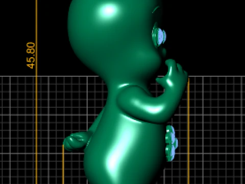 Baby Alien Pendant 3D PRINTABLE MODEL 3D Print Model
