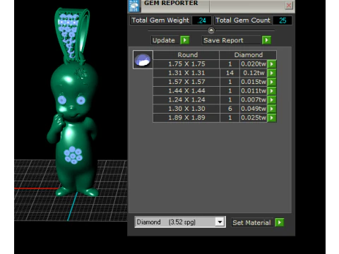 Baby Alien Pendant 3D PRINTABLE MODEL 3D Print Model
