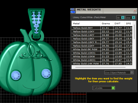 Women Halloween Pumpkin Pendant 3D PRINTABLE MODEL 3D Print Model