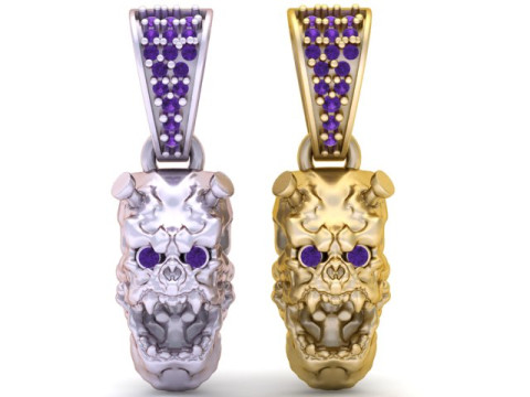 FACES PENDANT 3D PRINTABLE MODEL 3D प्रिंट मॉडल