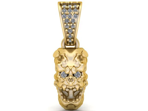 FACES PENDANT 3D PRINTABLE MODEL 3D Print Model