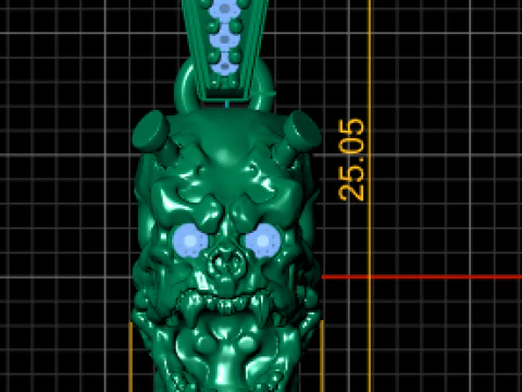 FACES PENDANT 3D PRINTABLE MODEL 3D Print Model