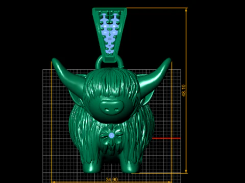 BAIL PENDANT 3D PRINTABLE M0DEL 3D Print Model
