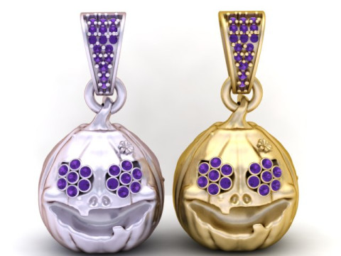 PUMPKIN PENDANT 3D PRINTABLE MODEL 3D Принт Модель