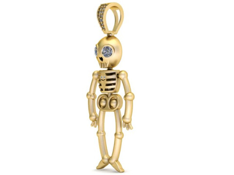 SKULL PENDANT 3D PRINTABLE MODEL 3D Print Model