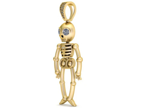 SKULL PENDANT 3D PRINTABLE MODEL 3D Print Model