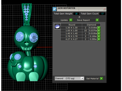 スカルとカボチャのペンダント 3D 印刷可能モデル 3Dプリントモデル