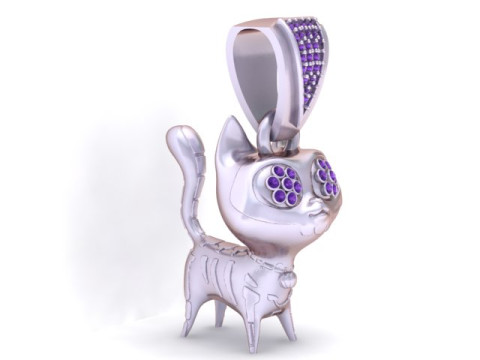 CAT PENDANT D PRINTABLE MODEL 3D Print Model