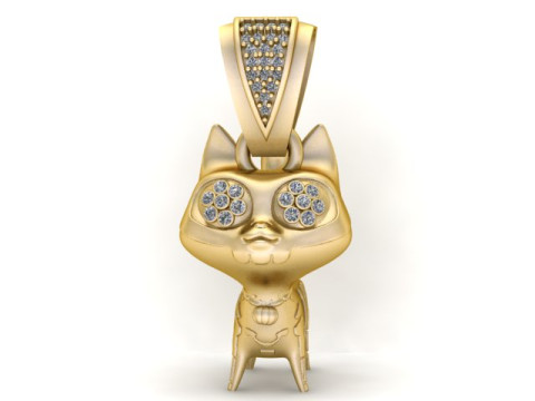 CAT PENDANT D PRINTABLE MODEL 3D Print Model