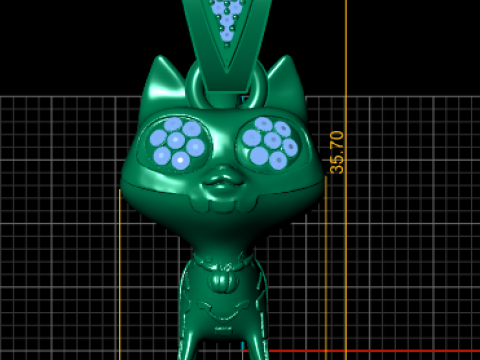 CAT PENDANT D PRINTABLE MODEL 3D Print Model